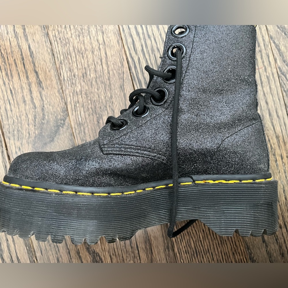 Doc Marten Platform Molly Fine Glitter Black UK 4 | EU 37 | US 6